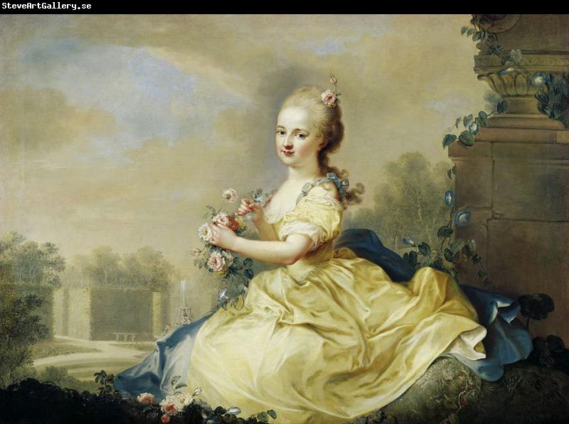 unknow artist Portrait of Maria Josepha Hermengilde, princess of Liechtenstein later Esterhazy
